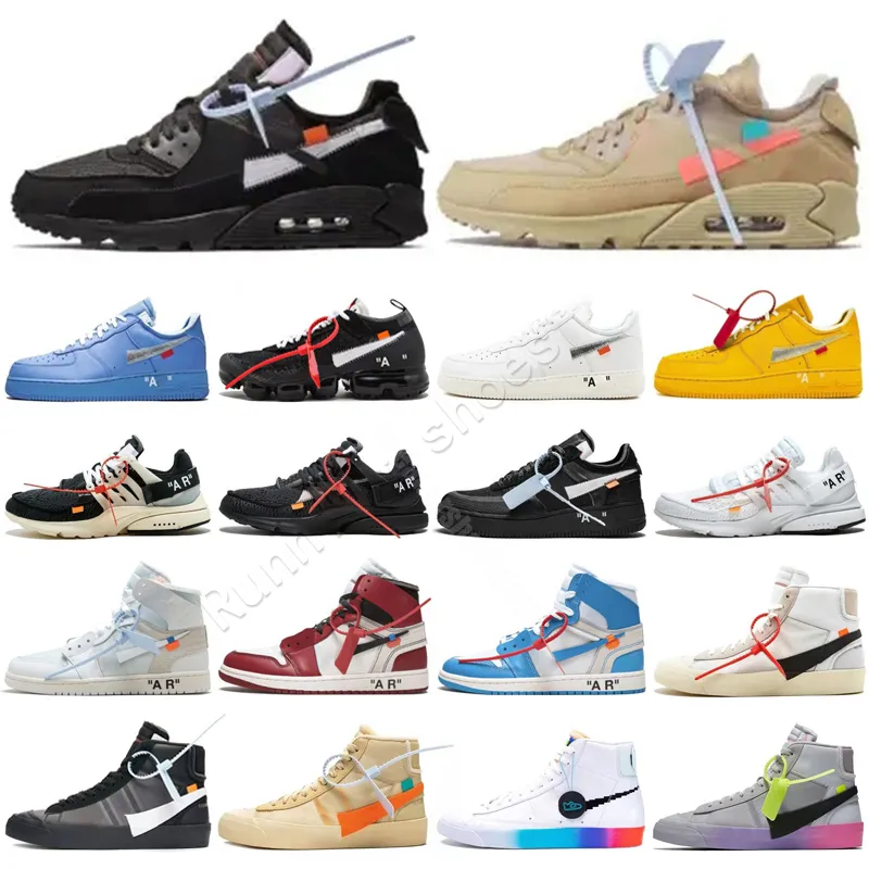 

Mens Womens Off Shoes MCA White Blue Red Mac Silver Metallic Volt Low 90s Triple Black Green GNER Presto 2.0 Chaussures Designer T, Color 4