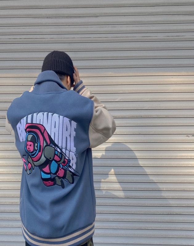 

Mens and womens jackets beautiful tide BBC billions of youth clubs astronauts baseball uniforms jackets7224870, Blue