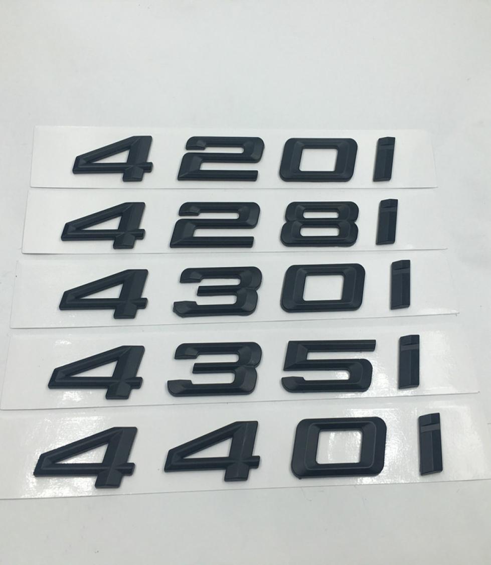 

Black ABS 420i 428i 430i 435i 440i Emblems Badges Letter Decals For BMW 4Series F32 F33 F36 Emblem6088825