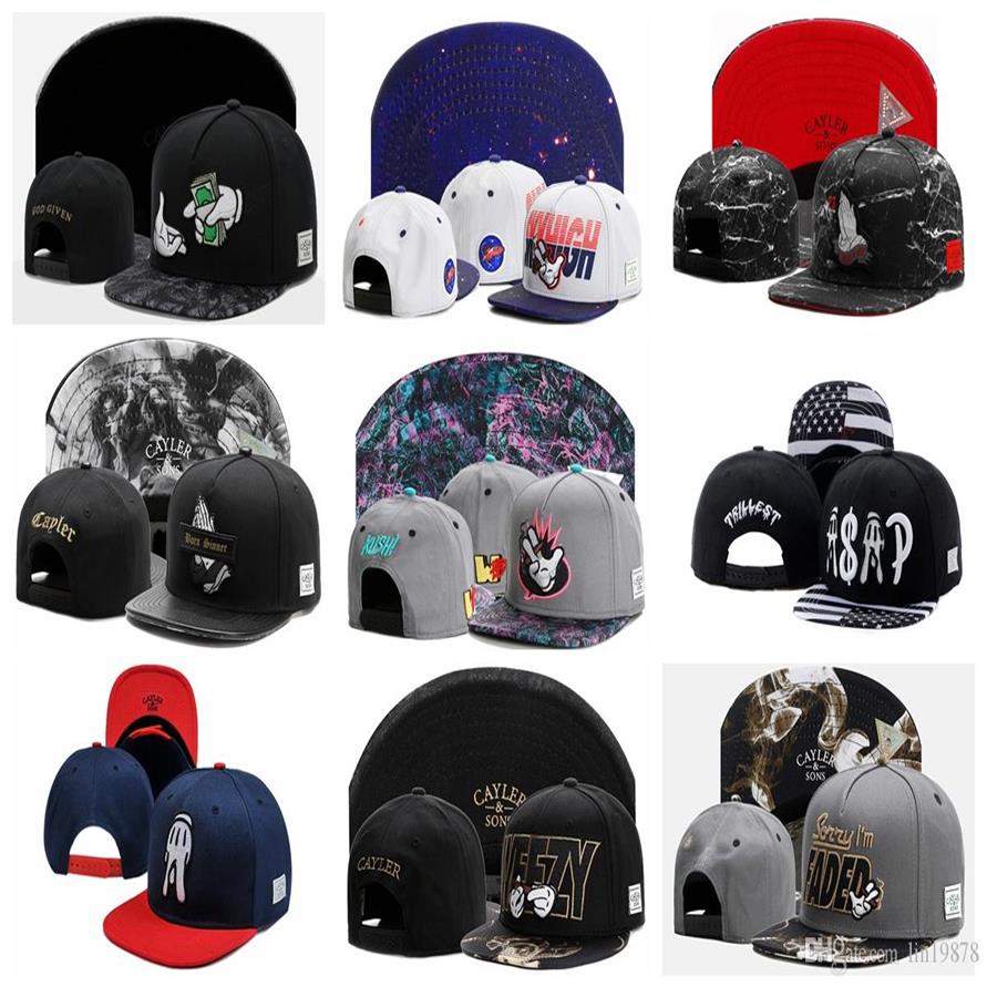 

High Quality Cayler & Sons Snapback hats Embroidery Brand Flat Brim Baseball Caps Hip Hop Cap and Hat For Men and Woman297W