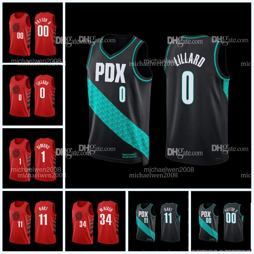 

Portlands Trail Custom 2022-23 Jersey Basketball Jerseys Blazer Damian 0 Lillard Josh 11 Hart Anfernee 1 Simons 27 Jusuf 24 Eubanks Brandon 8 Williams 27 Nurkic, White