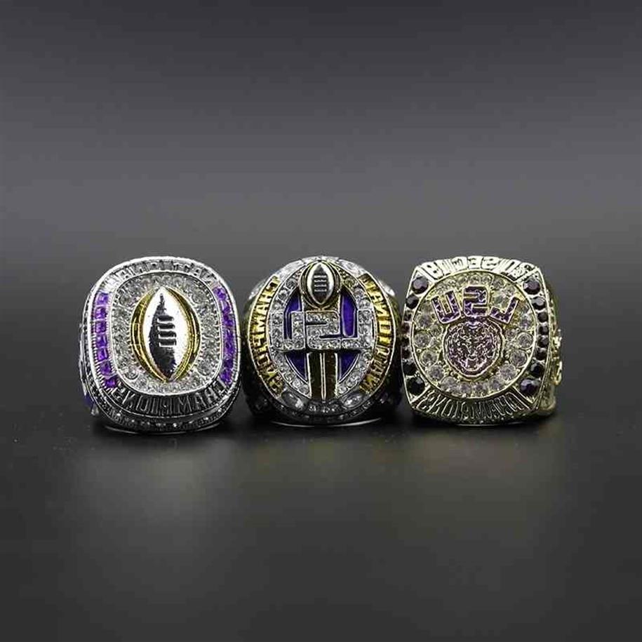 

2019 University of Louisiana League NCAA LSU championship ring 3 sets313H