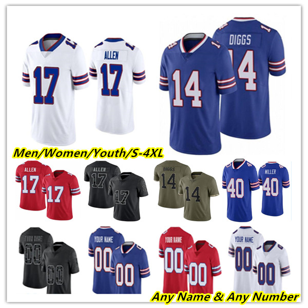 

Josh Allen Football Jerseys Devin Singletary Stefon Diggs Gabe Davis James Cook Damar Hamlin Von Miller Greg Rousseau Isaiah McKenzie Knox Poyer AJ Epenesa Custom 4X, Men green