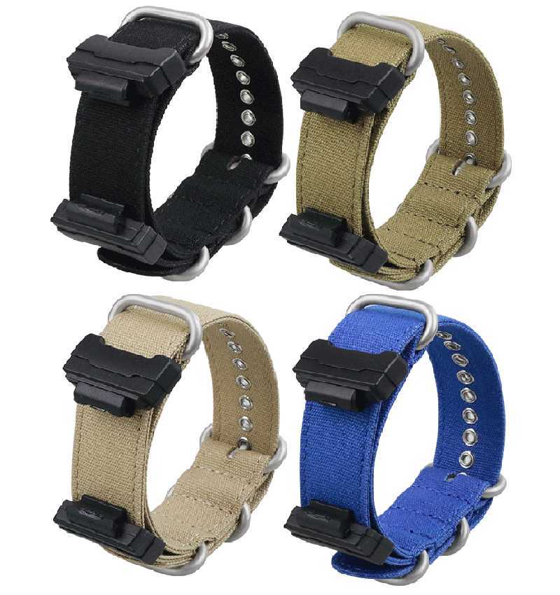 

Watch Bands Canvas Nylon Watch Band 16mm for GA100 DA100 ga120 DW5600/5610 G5600E DW6900 G8900 GLS100 Bracelet Strap Silicone Adapter T221219
