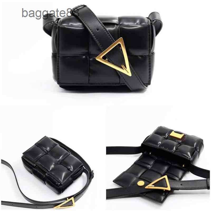 

Small Claassic Lady Venet Cassettes Bag Mini Mouth Bottegas Woven Plaid Bags Packet Designer Shoulder Belt 2023 Square Nbx1, Black