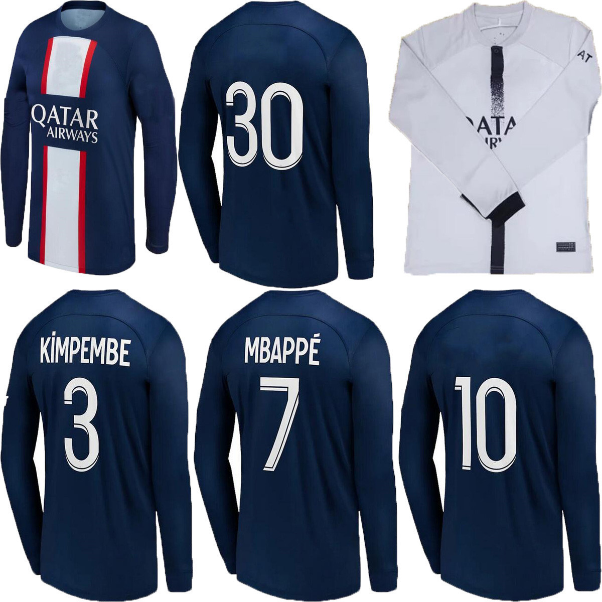 

2022 2023 Maillot Paris MBAPPE Soccer Jerseys 22 23 NEYMAR SERGIO RAMOS football shirts men HAKIMI  PAREDES MARQUINHOS VERRATTI jersey Long sleeve