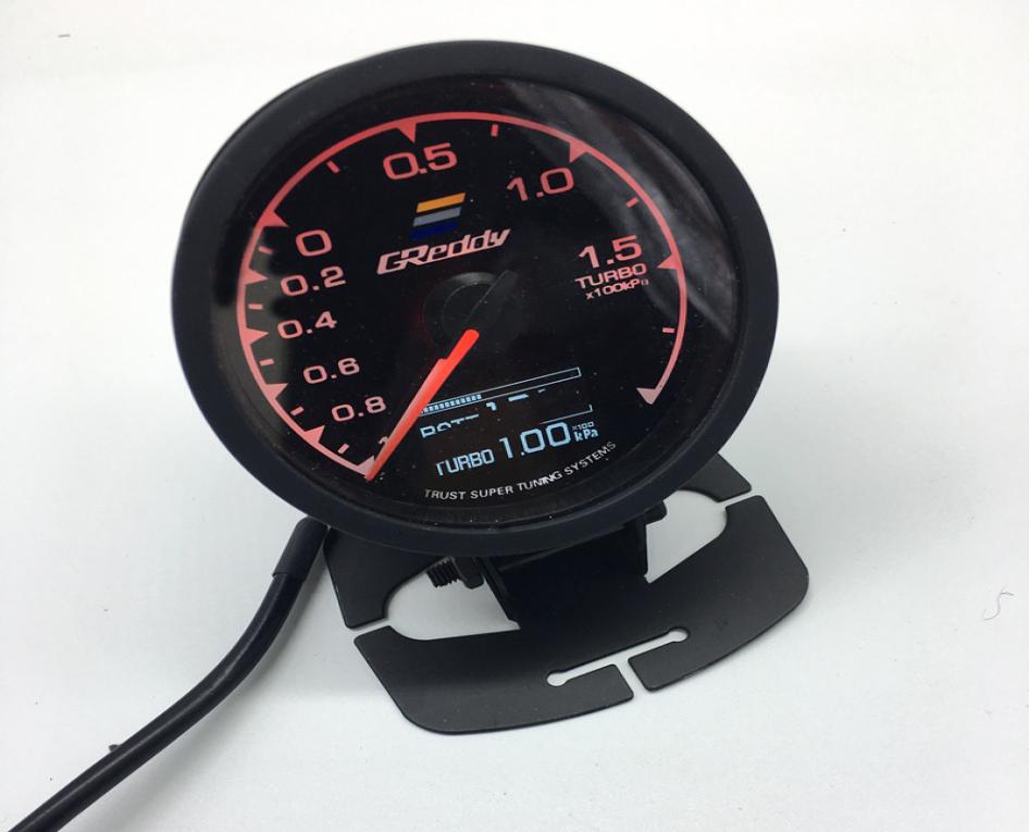 

62mm 25 Inch 7 Color in 1 Racing GReddy Multi DA LCD Digital Display Turbo Boost Gauge Auto Gauge Sensor3003811