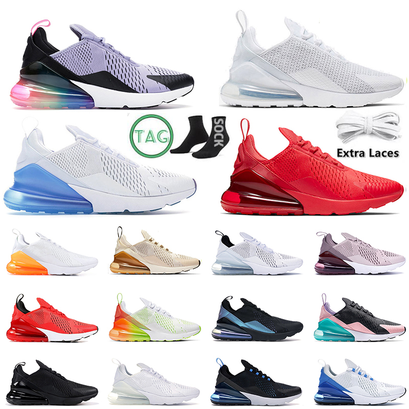 

2023 Authentic 270 running shoes mens trainers 270s University Red Blue Triple Black White Barely Rose Medium Olive Total Orange men women outdoor sports sneakers, B29 light bone 36-45