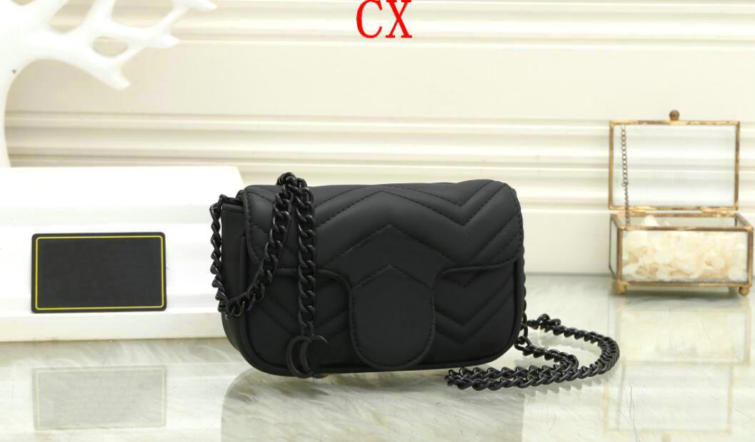 

Women luxurys Fashion Chains Crossbody Bags 5A Marmont Chain heart Wave Pattern Designer Shoulder Bags Messenger Tote Handbags Pruse, White