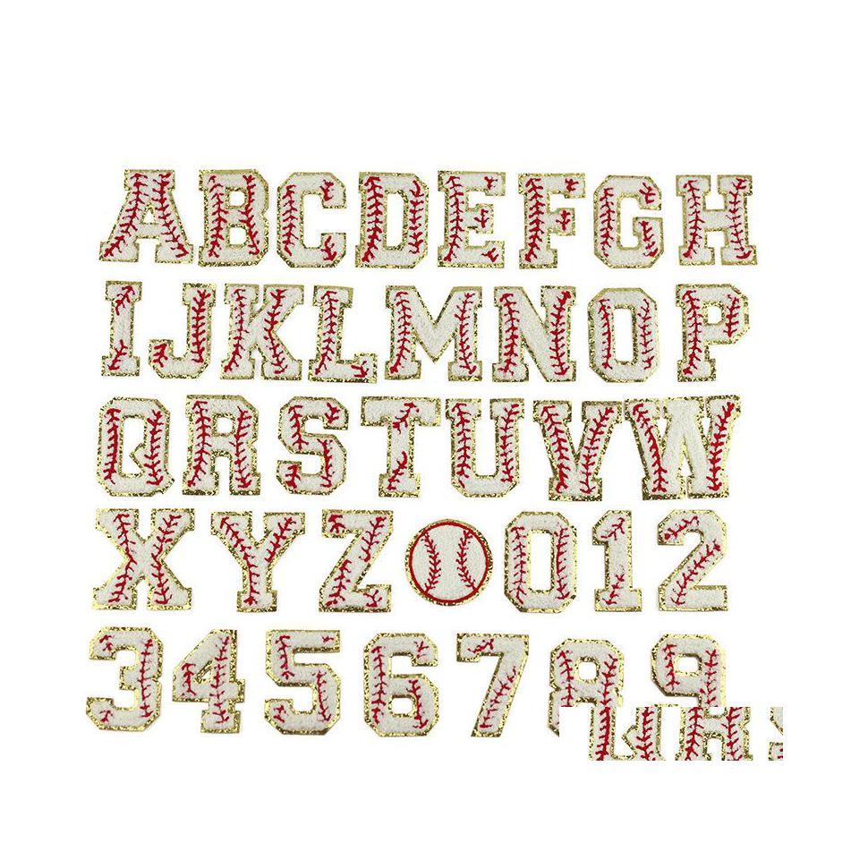 

Sewing Notions Tools Az Softball Letter Iron On Glitter Towel Embroideryes Alphabet Applique For Diy Clothing Hats Garment Accesso Dhgue