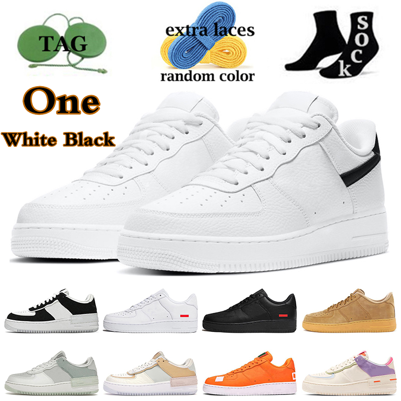 

OG af 1 Mens Women Casual Shoes One 1 Platform Sneakers Classic White Black Flax Spruce Aura Utility Black Sail 1 trainers sports outdoor