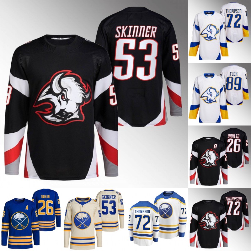 

Buffalo #53 Jeff Skinner Sabres Reverse Retro Jersey Alex Tuch Victor Olofsson Kyle Okposo Rasmus Dahlin Owen Power Tage Thompson Riley Sheaha Jacob Bryson Jerseys, Womens 2023 allstar s-xxl