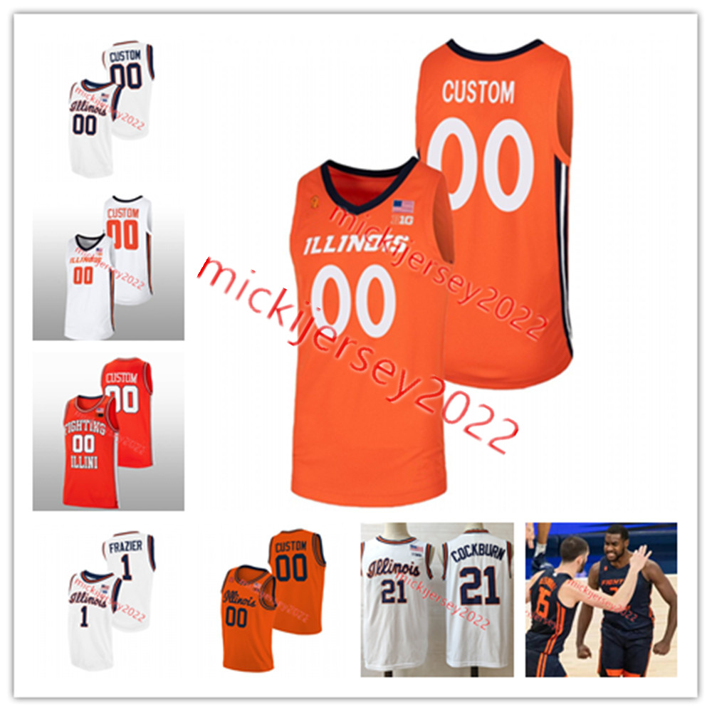 

Custom Stitched Mens Youth Illinois Fighting Illini Basketball Jersey Terrence Shannon Jr. Matthew Mayer Coleman Hawkins Sencire Harris Connor Serven Jerseys, Navy