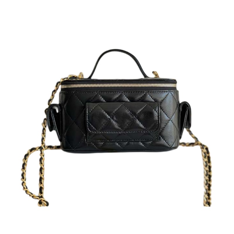 

AAAAA Designer bag Luxury Women Handbag Triangle Flap Messenger Bag Classic Chain Shoulder Fashion Leather Bags Convenient and practical three pocket long box, Black1