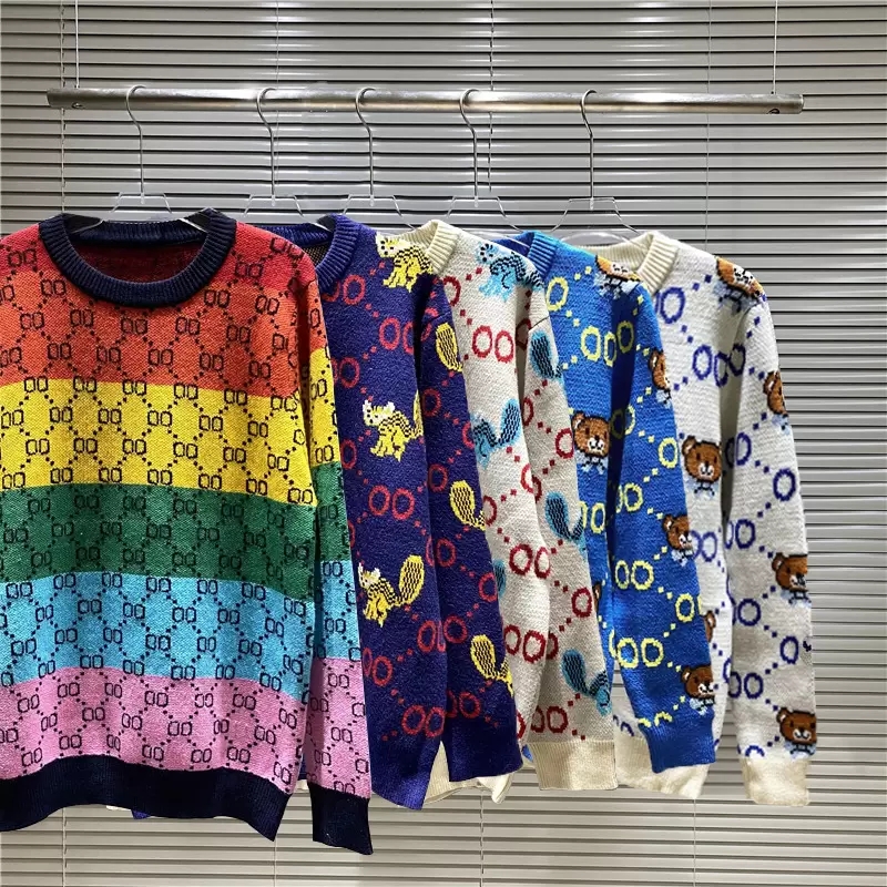 23 Colors Designer Sweaters Mens Womens Brand Letter Design Sweater Casual Pullover Winter Coats Size S-2xl