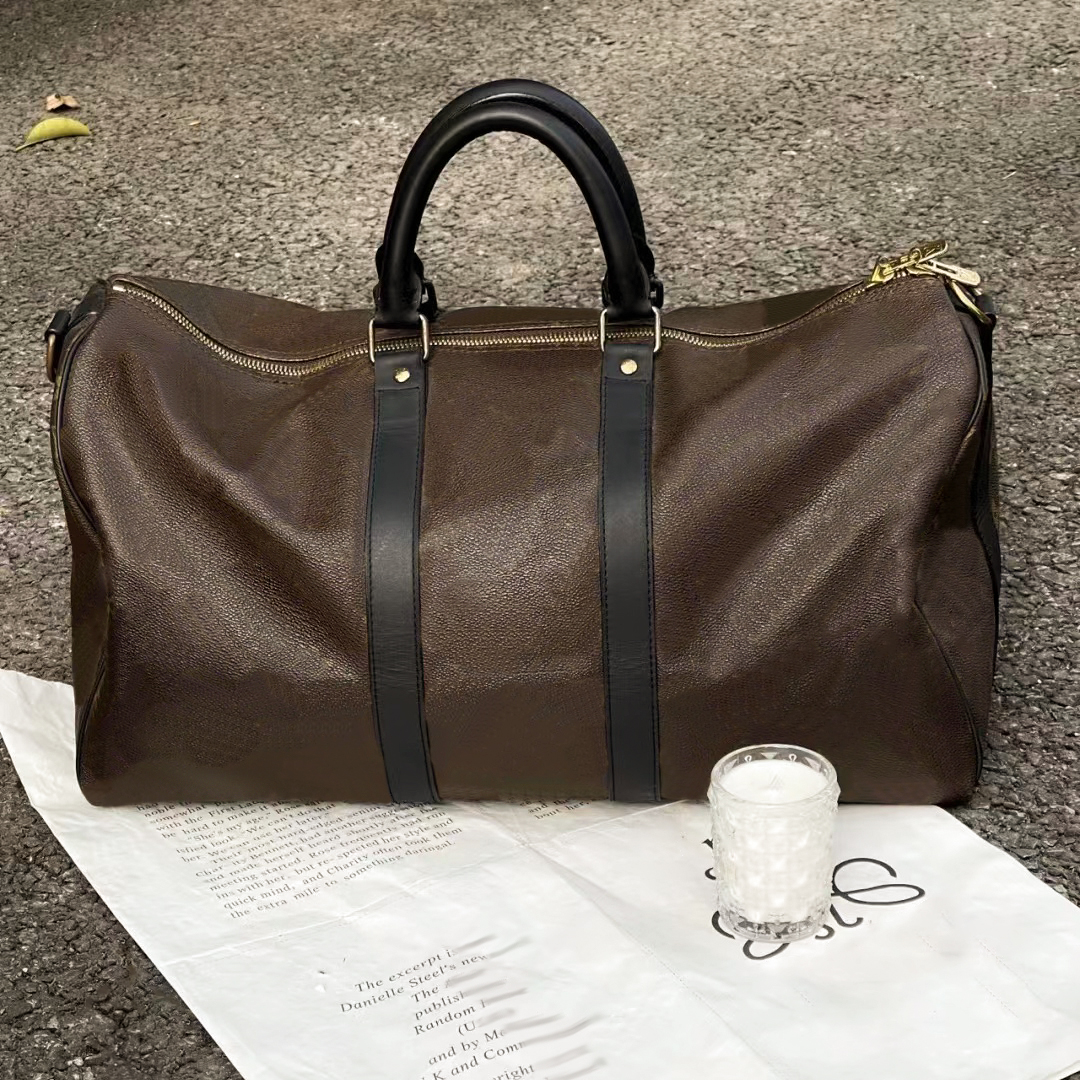 

Printed pattern Genuine Leather Handbags Duffel Bags totes Crossbody Women's men fashion travel duffle Shoulder handbag Luxurys Designer Purse Clutch hobo bag, M0n0gram black shoulder st