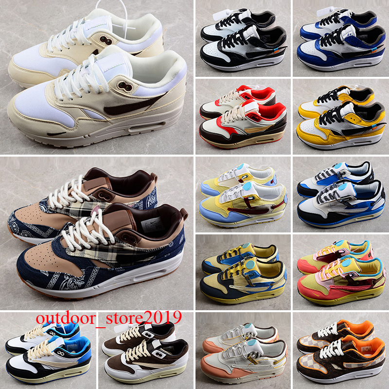 

Boots Mens Sneakers Designer Running Shoes Airs Kasina Concepts X 1 Dirty Denim Max Patta x Summit White Oregon Ducks 36-46, Color 9