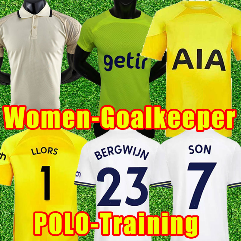 

Fans Player version Soccer Jerseys KANE SON 22 23 RICHARLISON KULUSEVSKI HOJBJERG SPENCE PERISIC DIER LUCAS ROMERO Totten ham Football SPURS goalkeeper women polo, Home women