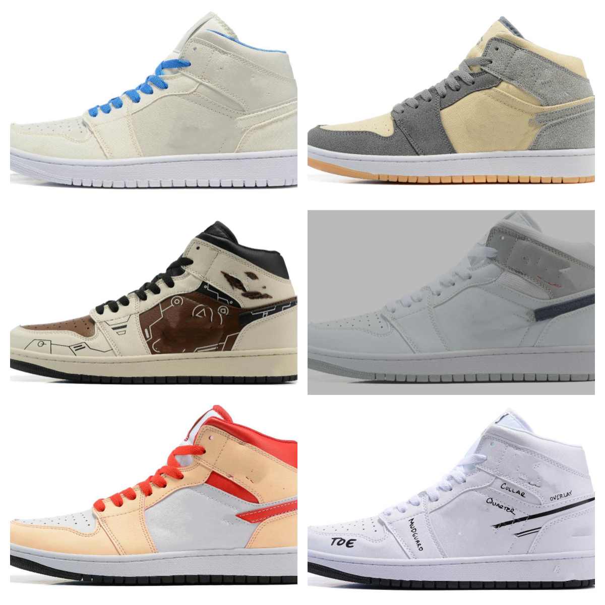 

Basketball Shoes Hotsale Authentic 1 High OG Basketball Men Women 1S sail Photon Dust White
