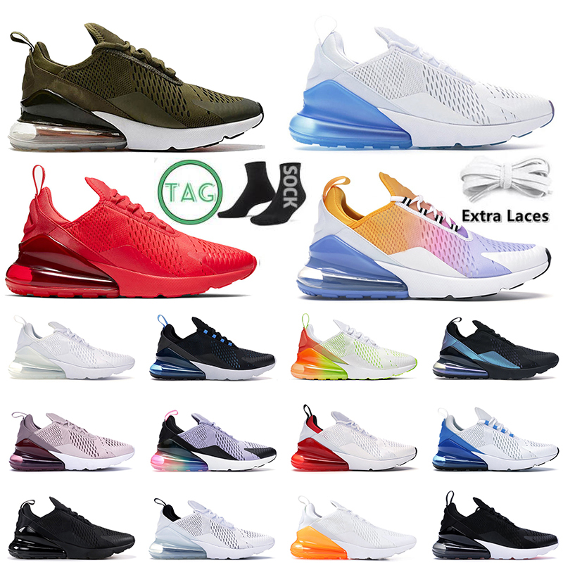 

With Socks men 270s running shoes 2023 Platform Airmaxs Cushion 270 Platinum Volt University Red Triple Black womens outdoors sports sneakers trainers size 45, B9 white anthracite 36-45