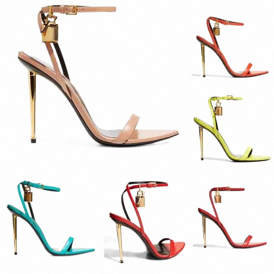 

tom-ford-sandal sandal pointy toe padlock Lock 105mm gold heels Bicolor Ankle-Strap Sandals naked leather pop heel sandals 35-44EU R7jZ#