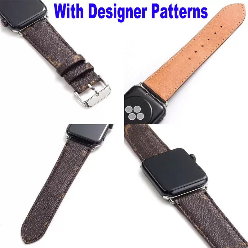 

Luxury Fashion G Designer Smart Straps for apple watch band 49mm 41mm 45mm 42mm 38mm 40mm 44mm watchbands PU Leather L Flower Bracelet Stripes iwatch 8 7 6 5 4 3 watchband