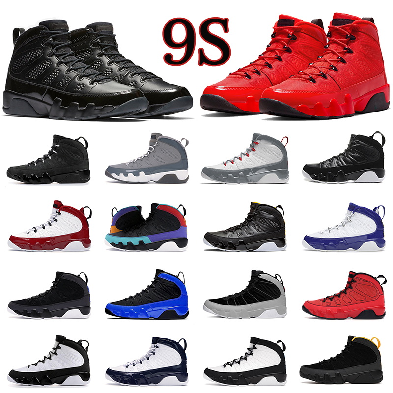 

2023 Top High QualityBoots Men Jumpman 9 9s basketball shoes Cool Grey Chile Red bred UNC Fire Red Racer Blue mens womens outdoor sport sneaker trainers, 40-47 9s bred