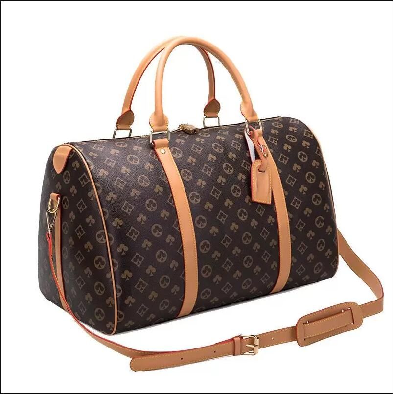 

Designers Luxury premium leather men womens travel bag Louiseities Viutonities duffle bag leather luggage handbags large capacity sport bags 45-55CM, Not for sale