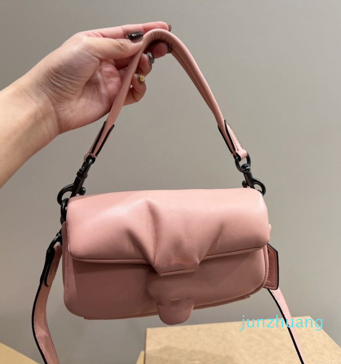 

Designer Pillow Tabby Shoulder Bag Women Pure Color Bacchus Bags velvet puffy Retro Hardware Cloudy Handbags Supper Soft Leather Baguette