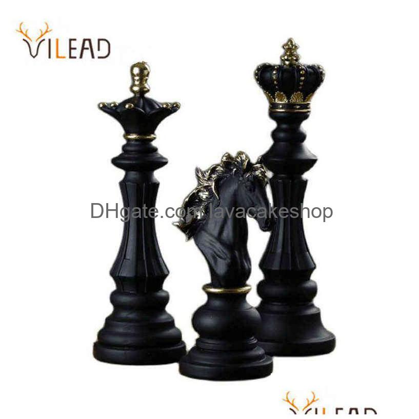 

Decorative Objects Figurines Vilead Chess Pieces For Interior The Queens Gambit Decor Office Living Room Home Decoration Modern Ch Dhkc4