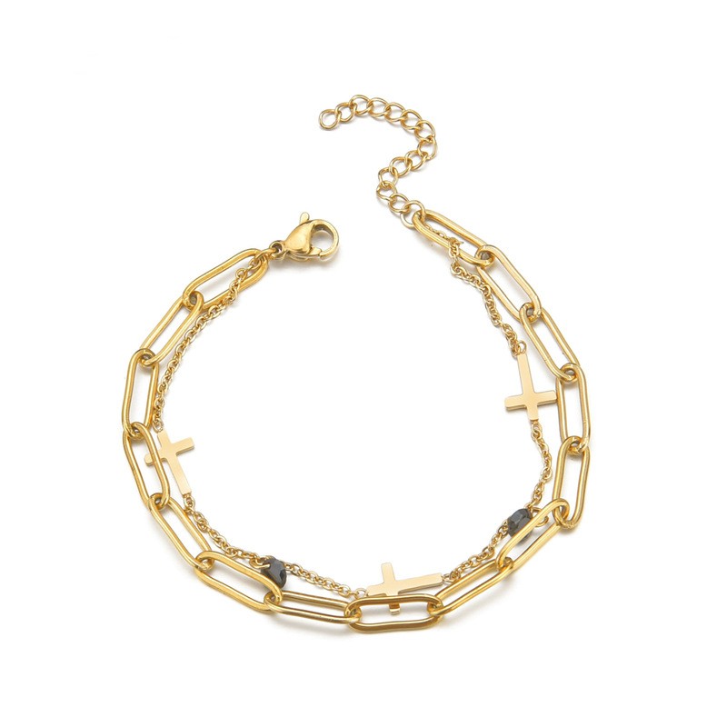 

fashion h bracelet designer bracelets for women clovers woman jewelry ice out custom bangle jewellery luxury charm men chain 14K gold new cross black diamond chains
