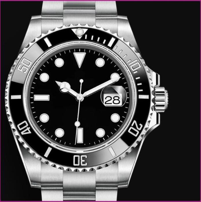 

Mens Watches 41mm Automatic Mechanical Watch Stainless Steel Blue Black Ceramic Sapphire WristWatches Super luminous montre de luxe, Ca11