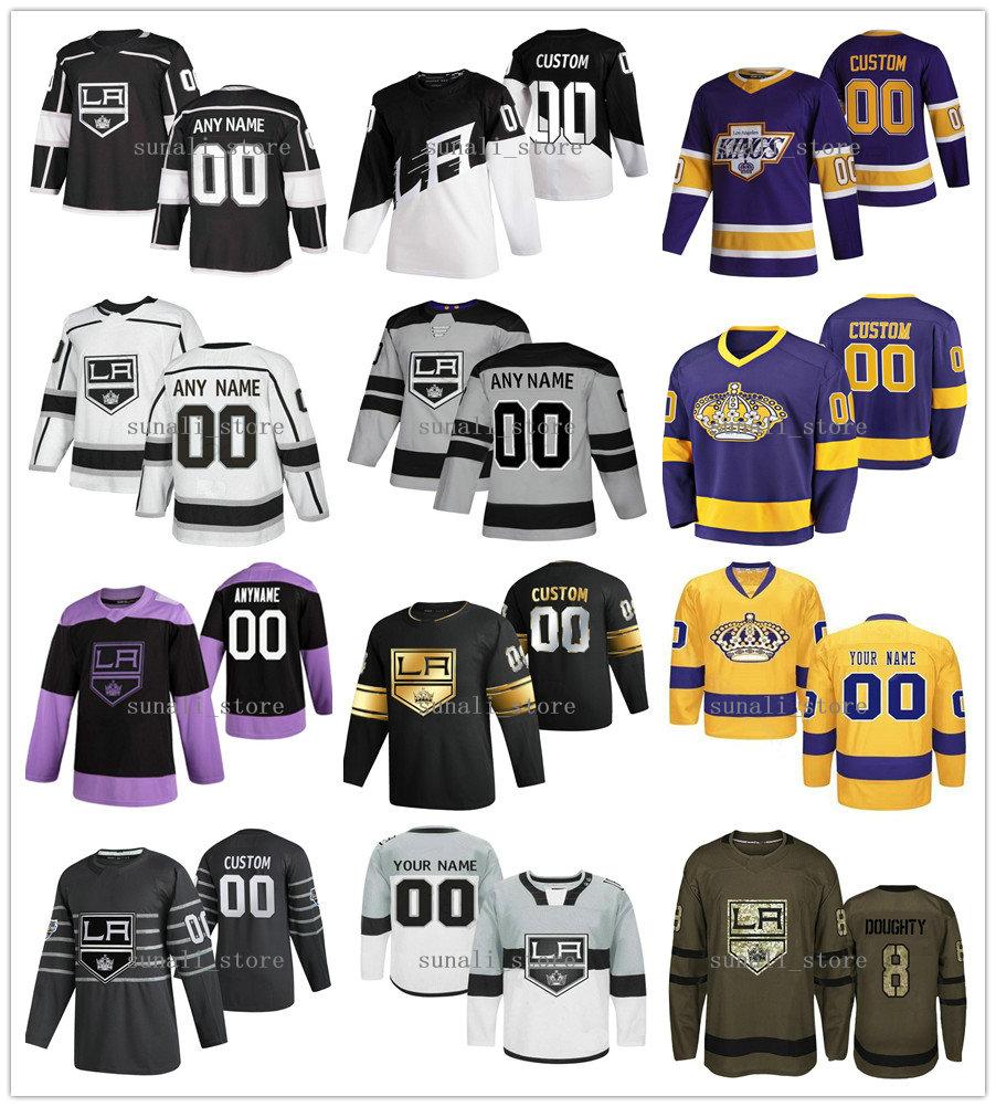 

Stitched 5 Mark Alt 10 Michael Amadio 44 Mikey Anderson 24 Lias Andersson 33 Tobias Bjornfot 23 Dustin Brown 58 Kale Clague Jerseys, Men camo