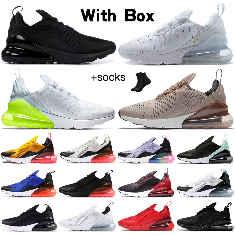 

running shoes triple black white red women men Chaussures Bred Be True BARELY ROSE 270s mens trainers Outdoor Sport Sneakers, Color 18
