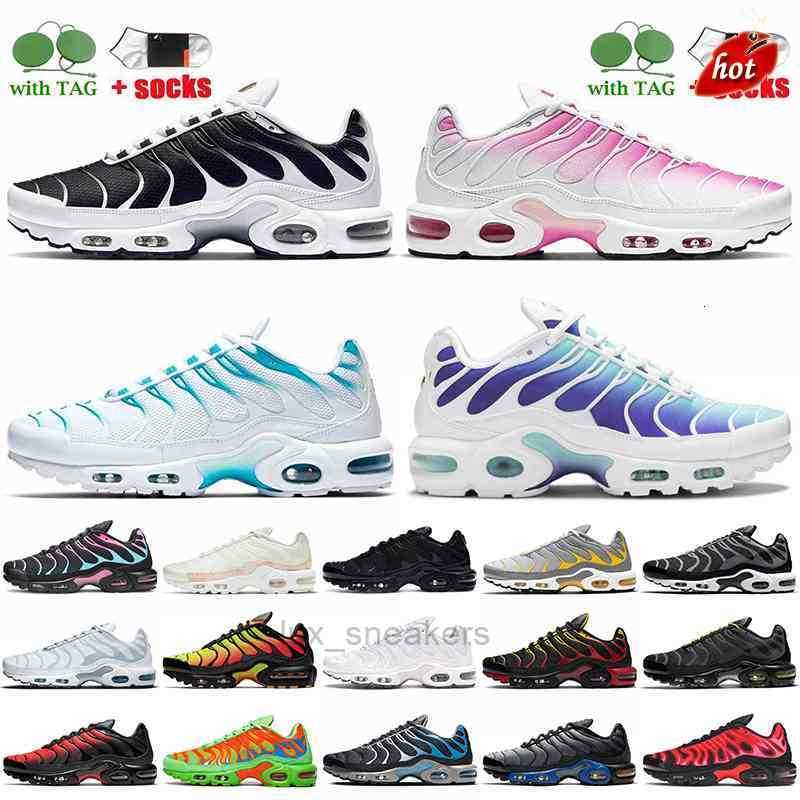 

NB Top Fashion Womens Mens Tn Plus Tns Running Shoes Oreo Pink Fade Blue Fury Bleached Aqua Snakeskin Sports Trainers Sneakers, C43 purple 40-46
