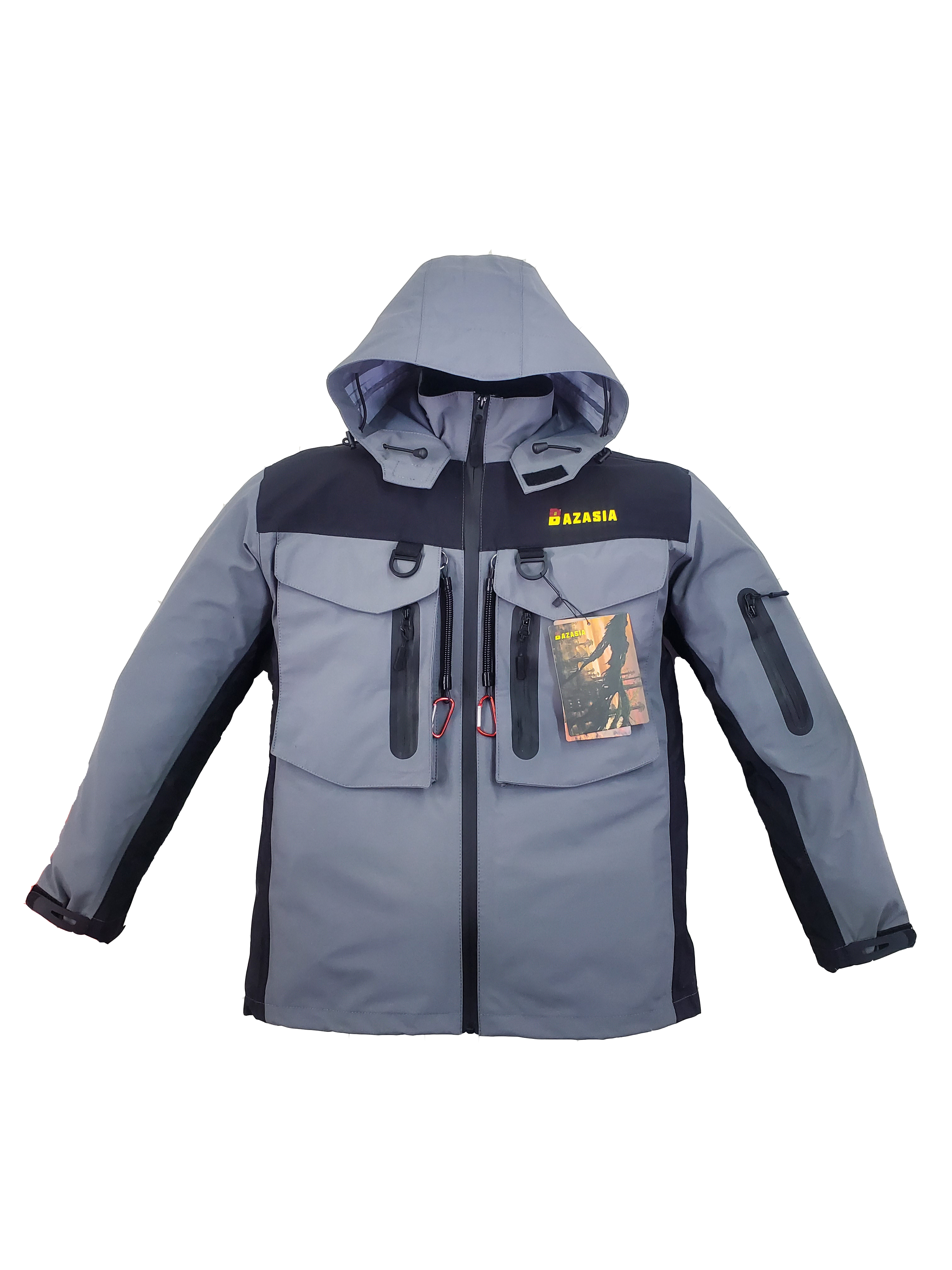 

New outdoor waders jacket Men's sweater waterproof breathable clothing waders jacket, Grey