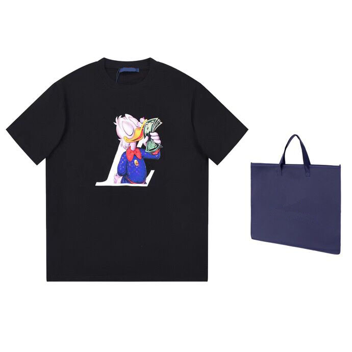 

2023 Designer Letter Print Men's T-Shirt Street Hip Hop High Street Short Sleeve Women's T-Shirt Fashion Couple Sweatshirt b978, Black