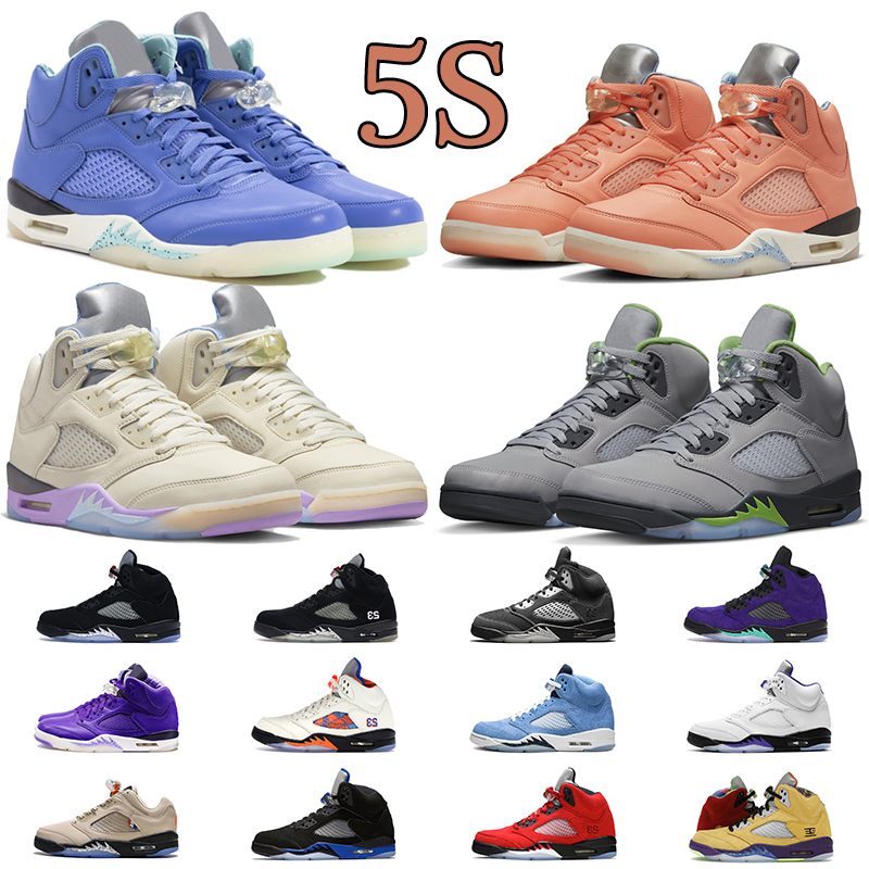 

5 Mens basketball shoes Jumpman 5s men women sport shoe UNC Easter We The Best Pink Orange Concord outdoor sneaker trainers, 5s melo prfc