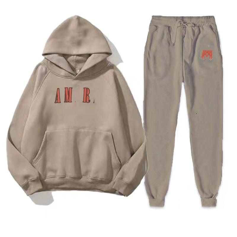 

Designer Tracksuits letter sweater Sweatpants Tech Fleece Solid Color Suit fashion neutral wind hooded trousers, Blue
