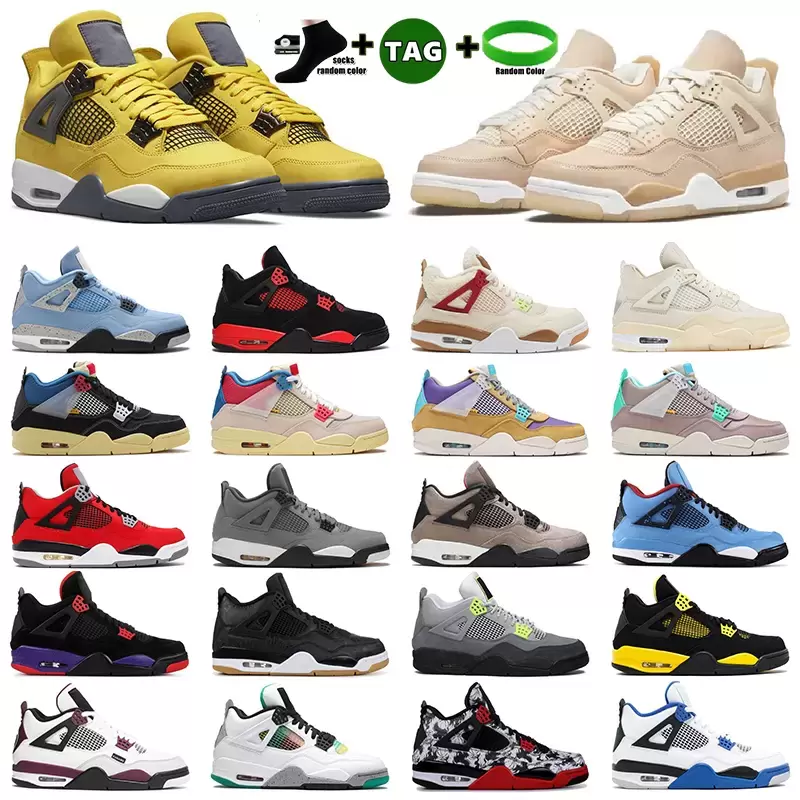 

2023 Basketball Shoes Men Women 4s Jumpman University Blue 4 Black Cat Pure Money Guava Ice Motorsports Metallic Purple Mens Trainers Athletic Eur 36-47 Best, 32