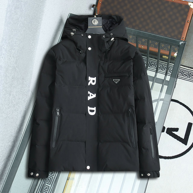 Designer Mens Down Jackets Luxurious Classic Embroidered Badge Womens Outerwear Iron triangle PRA.. coats Padded Hooded winter Jacket Parkas Coat-image-829401207