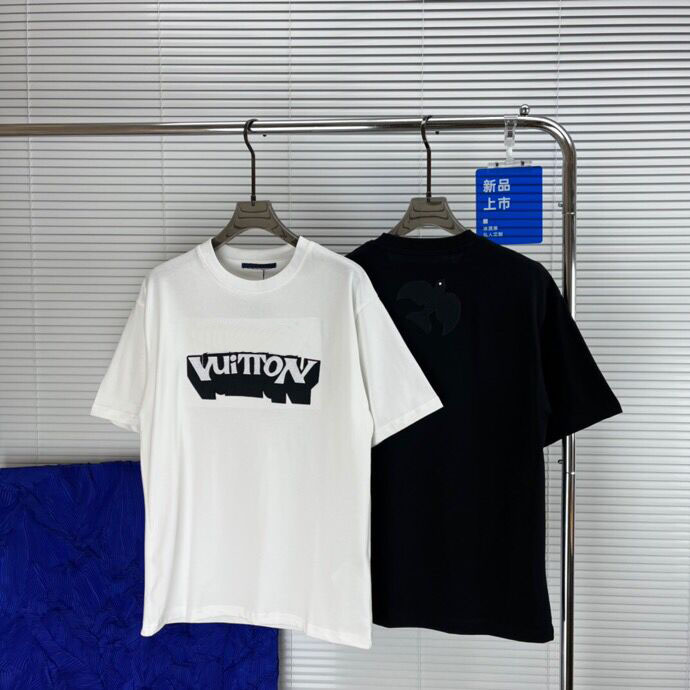 

2023 Designer Letter Print Men's T-Shirt Street Hip Hop High Street Short Sleeve Women's T-Shirt Versatile Couple Shirt, White