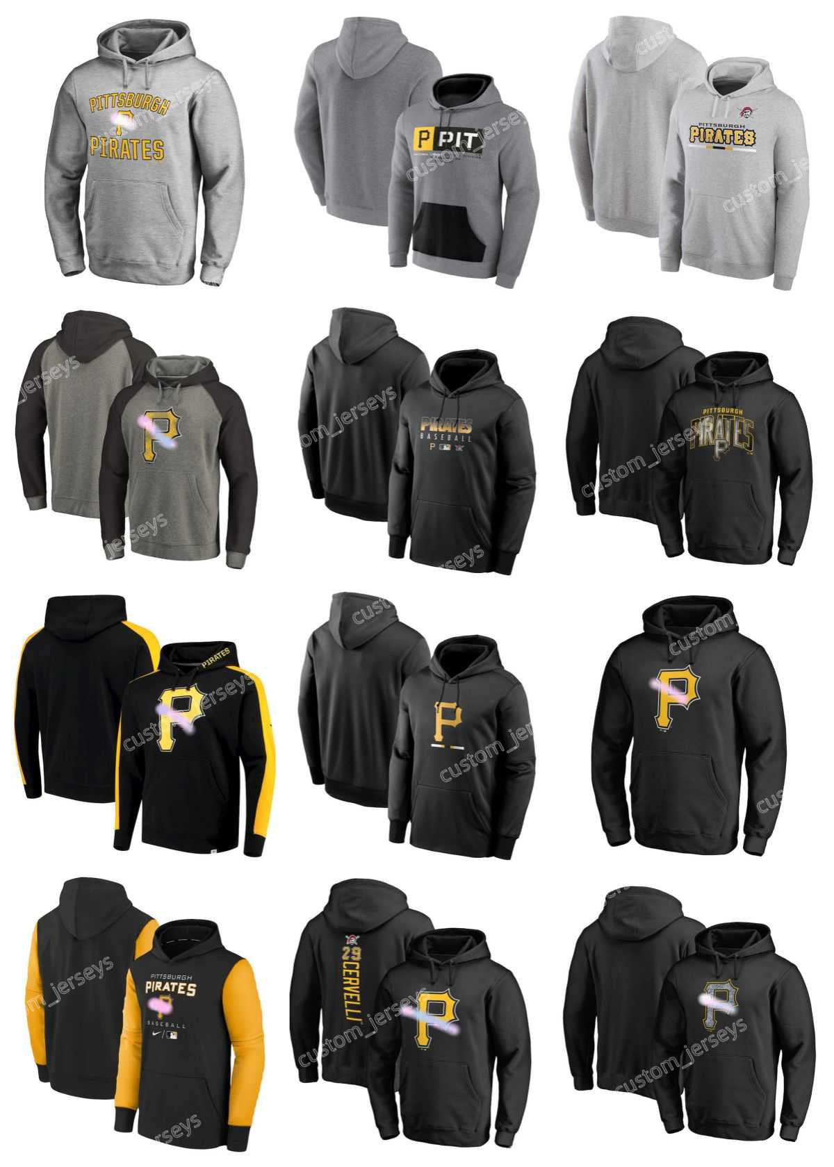 

Pittsburgh''Pirates''Hoodie Men Women Youth Olive 2022 Salute to Service Therma Performance Pullover Custom Jersey Baseball Hoodie