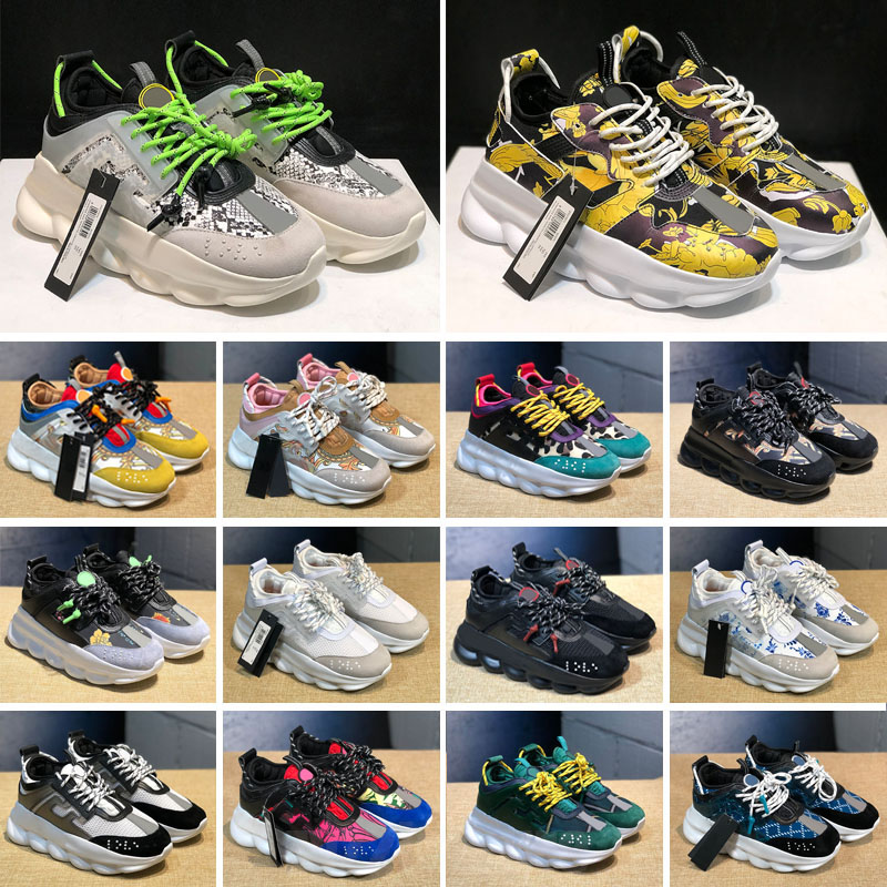

Designer Italy Casual Shoes Top Quality Chain Reaction Wild Jewels Chain Link Trainer Shoes Sneakers EUR 36-45 2023, Color 17