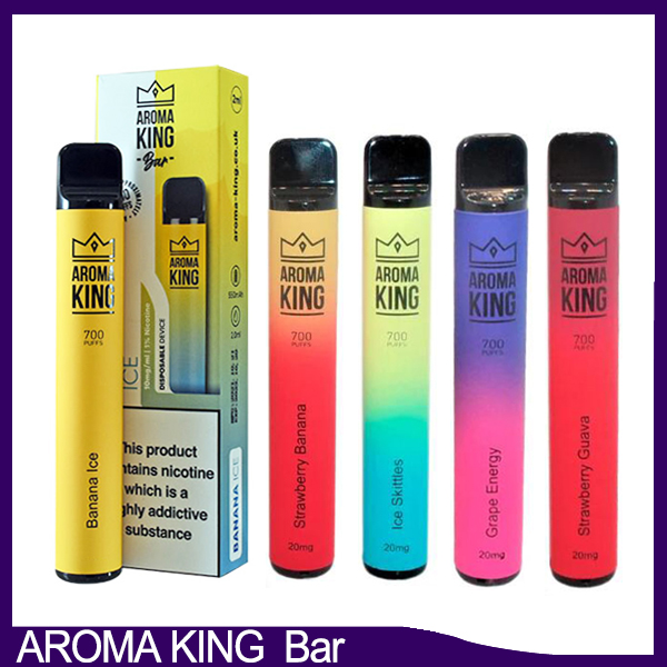 

AROMA KING bar 700 Puffs Disposable vape cigarettes 2ml Prefilled Cartridge 550 mAh Battery 14 flavors 0268329