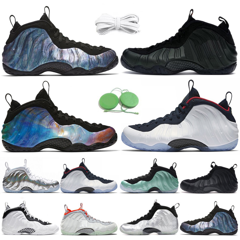 

Foamposite One Men Basketball Shoes Penny Hardaway Sneaker Anthracite Abalone Pure Platinum ParaNorman Island Shattered Backboard Mens Trainers Sports Sneakers, Color#9