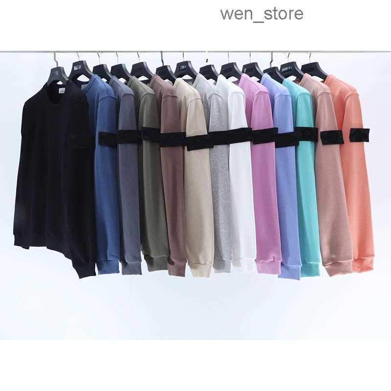 stone Autumn Mens Hoodies Sweatshirts Stone Hooded Island Hoodie Europen Fashion Sweater Badge Long Sleeve Hip Hop Streetwear Pullover Crewneck ECV1