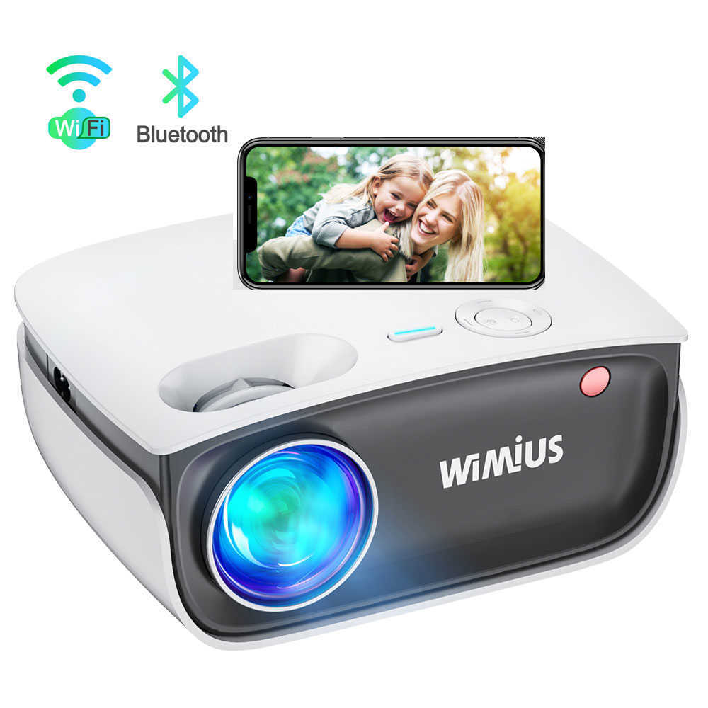 Projectors WiMiUS S25 HD Mini Projector Portable Phone Projector Wireless Mirroring Zoom 720P 1080P 300" Bluetooth Wifi Projectors T221216-image-829382290