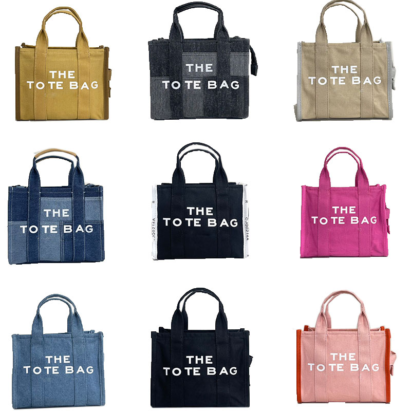 

The Tote Bag Womens Pink Black Red Beige Green Blue Nylon Leather Denim Canves Small Medium Large Traveler Book Totes Bags Classic Purse, Colour 2