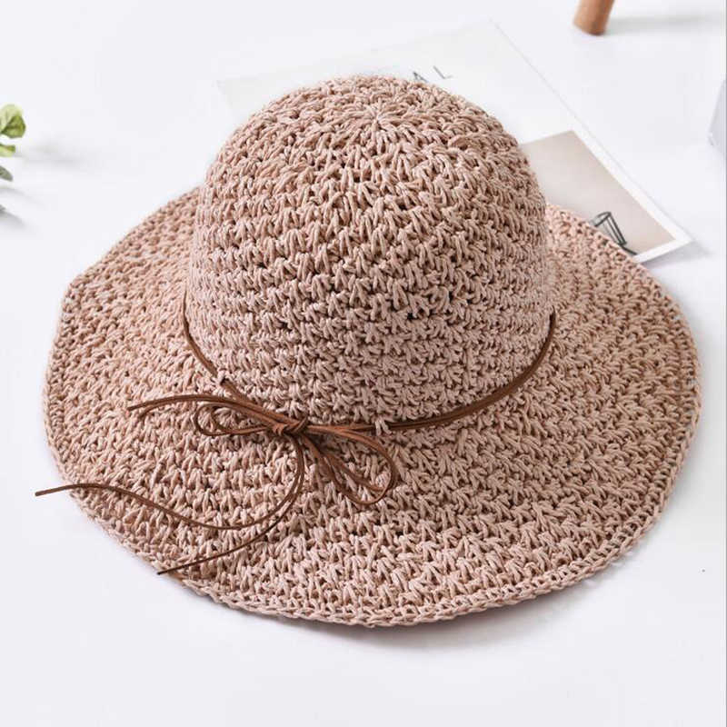 

Beanie/Skull Caps 2022 Queen Hat Summer Women's Foldable Large Brim Beach Sun Hat Straw Beach Cap For Ladies Elegant Vacation Travel Hats T221201, Pink